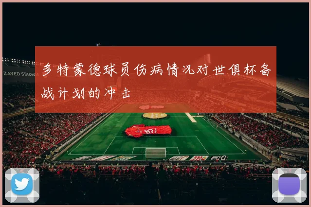 多特蒙德球员伤病情况对世俱杯备战计划的冲击